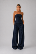 Porto Denim Two Piece Set
