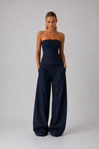 Porto Denim Two Piece Set