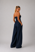 Porto Denim Two Piece Set