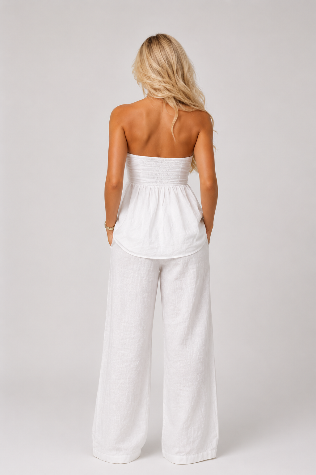 Capri Blanc Strapless Two Piece Set